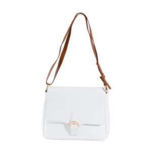 Plain Cross Body Bag-White 2048
